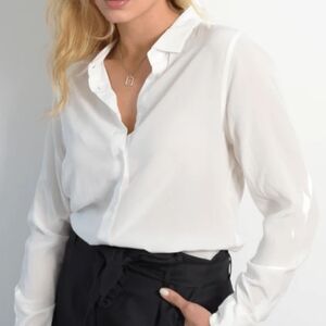 The Fable Silk button up Women's top NWT